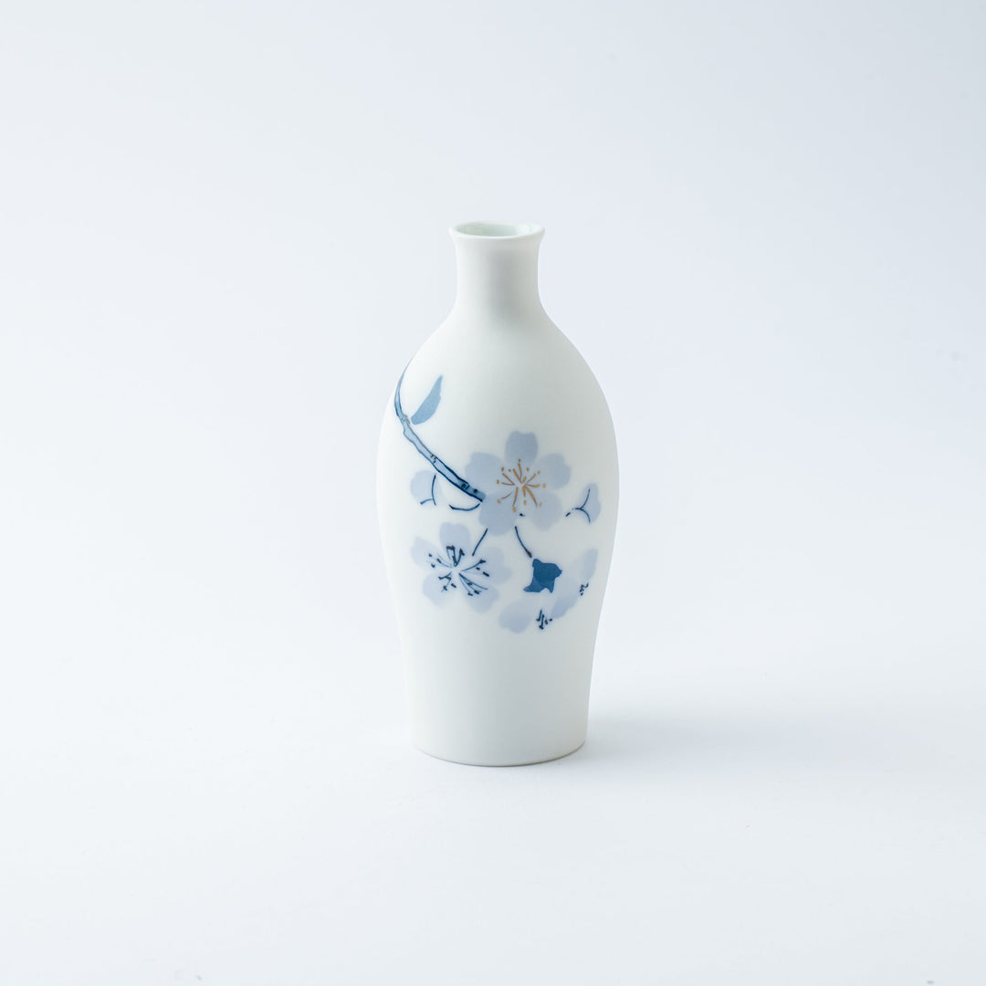 Blue Flower Sakura Tokkuri Sake Carafe