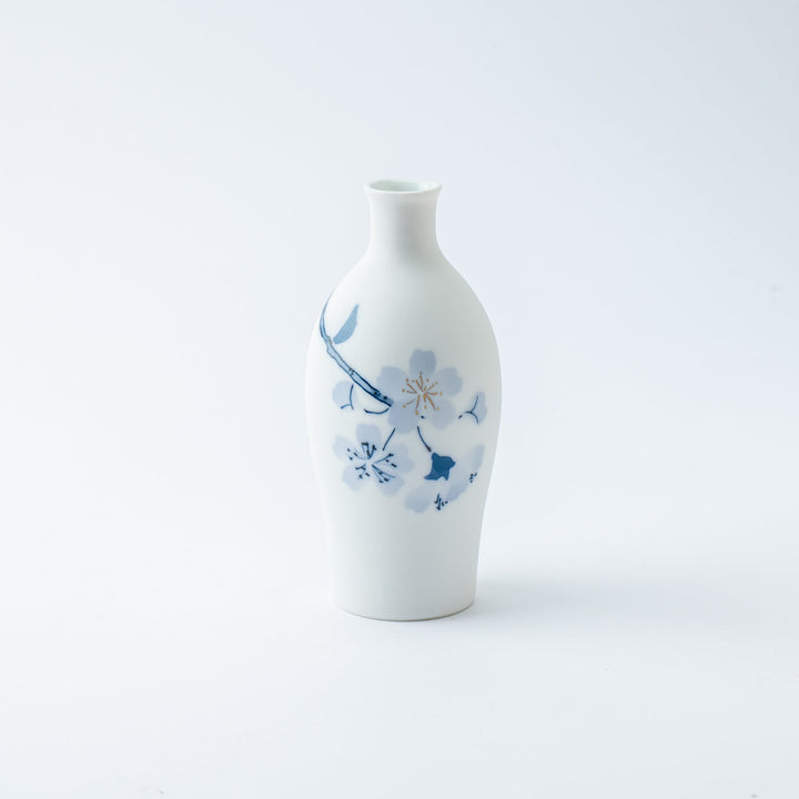 Blue Flower Sakura Tokkuri Sake Carafe