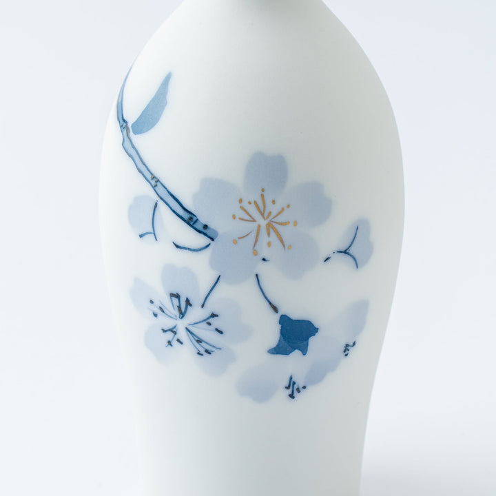 Blue Flower Sakura Tokkuri Sake Carafe