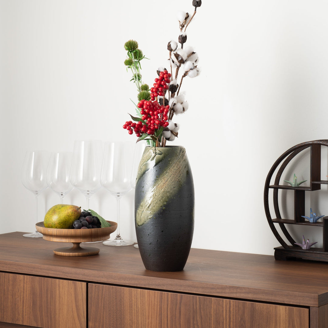 Ash Glaze Flower Vase
