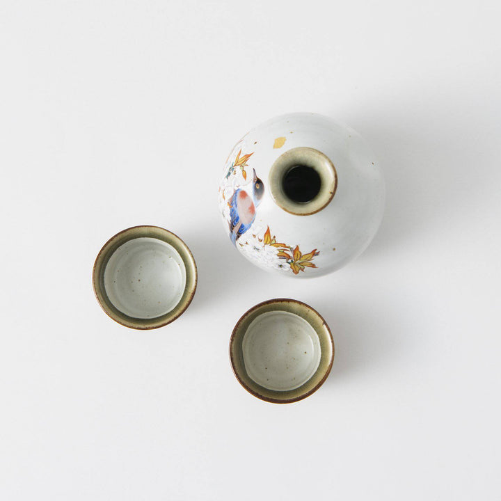 Sakura and Bird Sake Set
