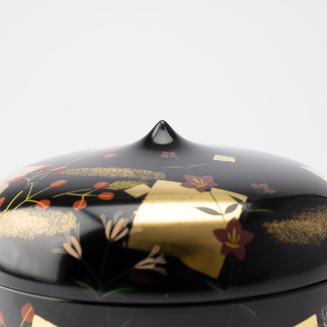 Black Autumn Flowers Candy Box