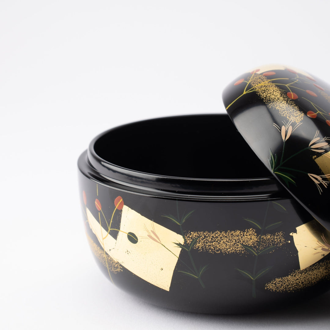 Black Autumn Flowers Candy Box