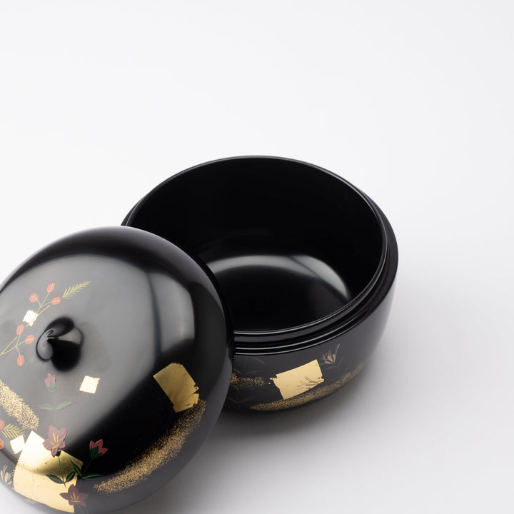 Black Autumn Flowers Candy Box