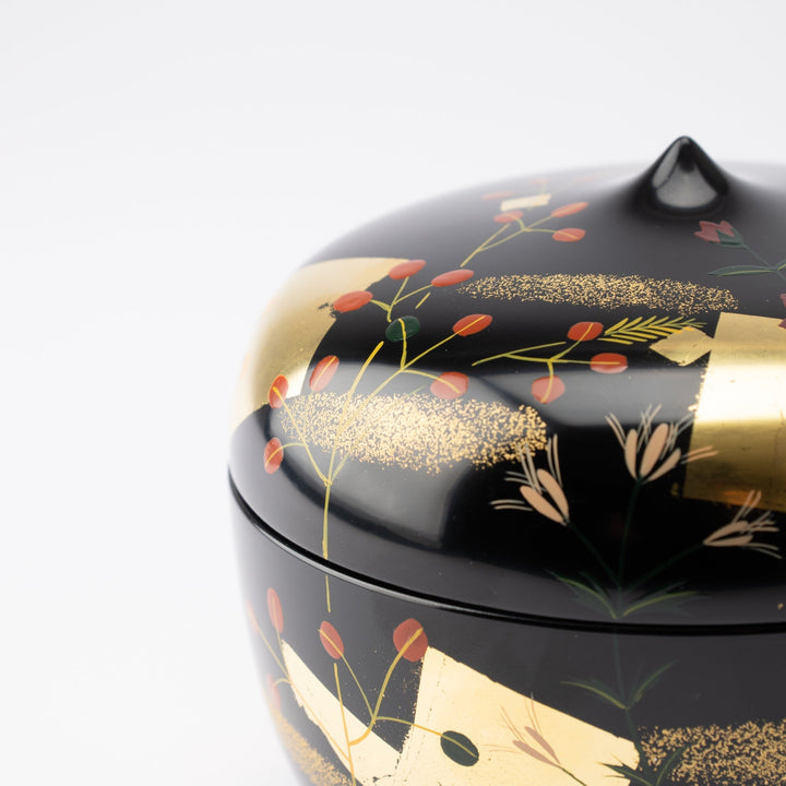 Black Autumn Flowers Candy Box