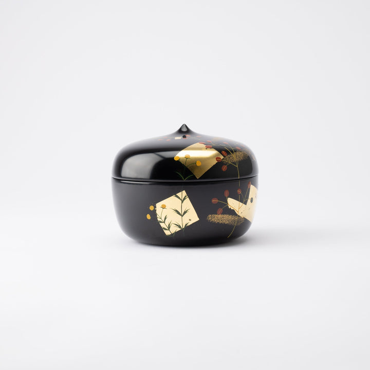 Black Autumn Flowers Candy Box