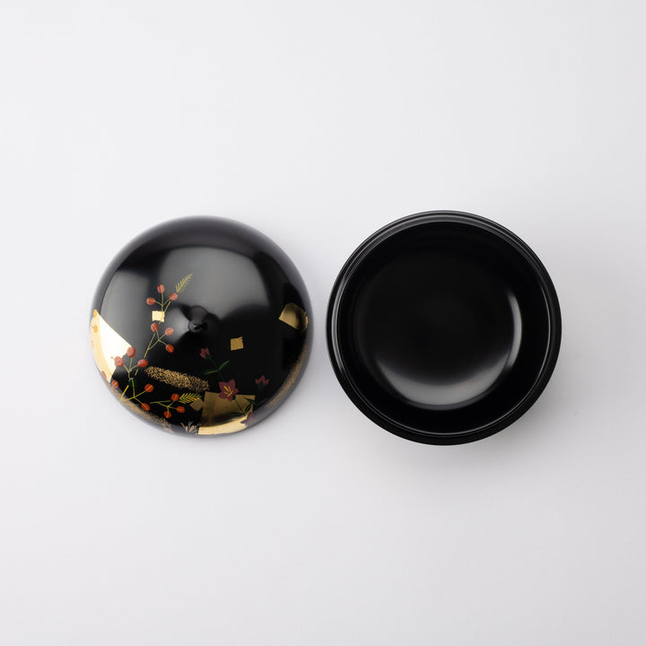 Black Autumn Flowers Candy Box