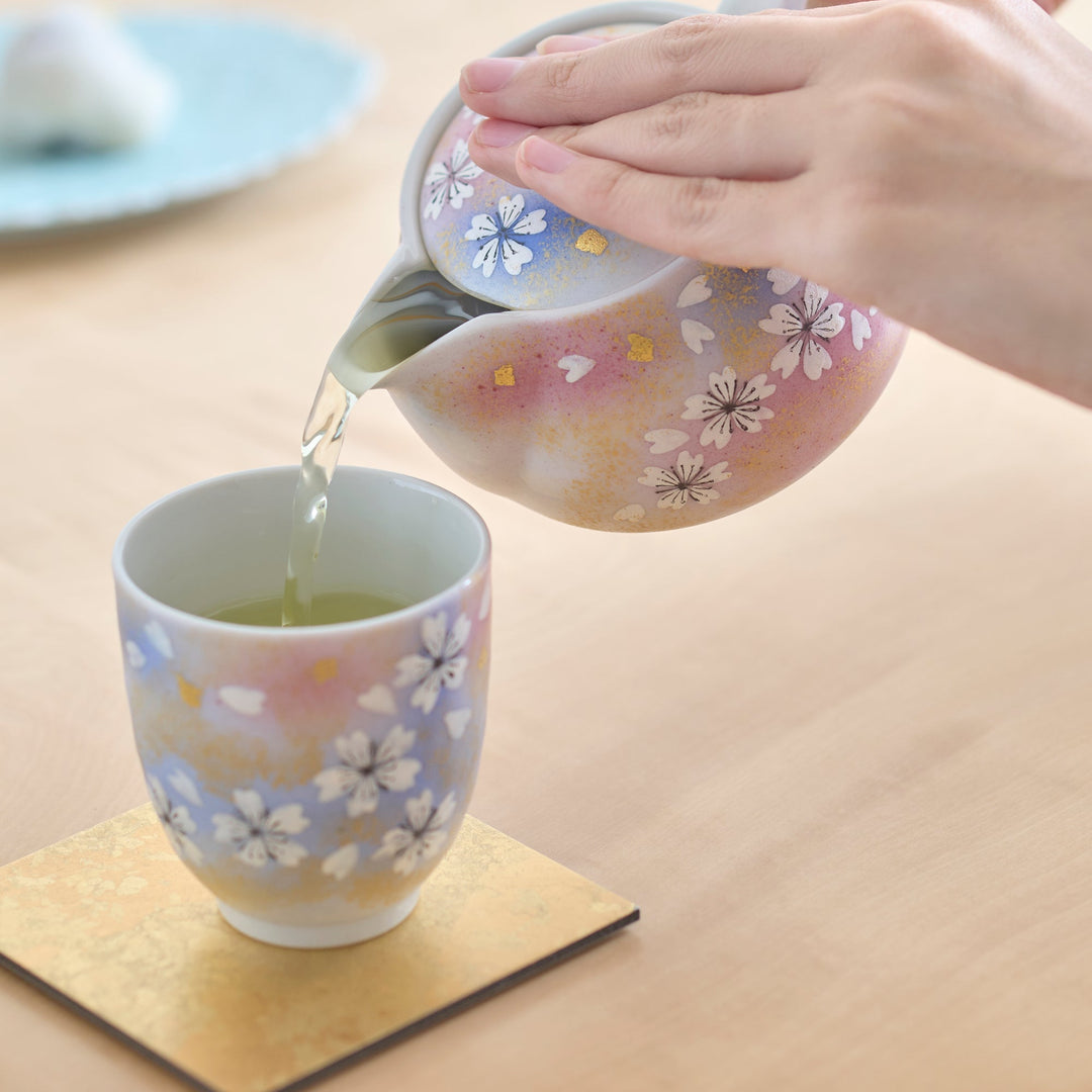 Flower Dance Japanese Tea Set