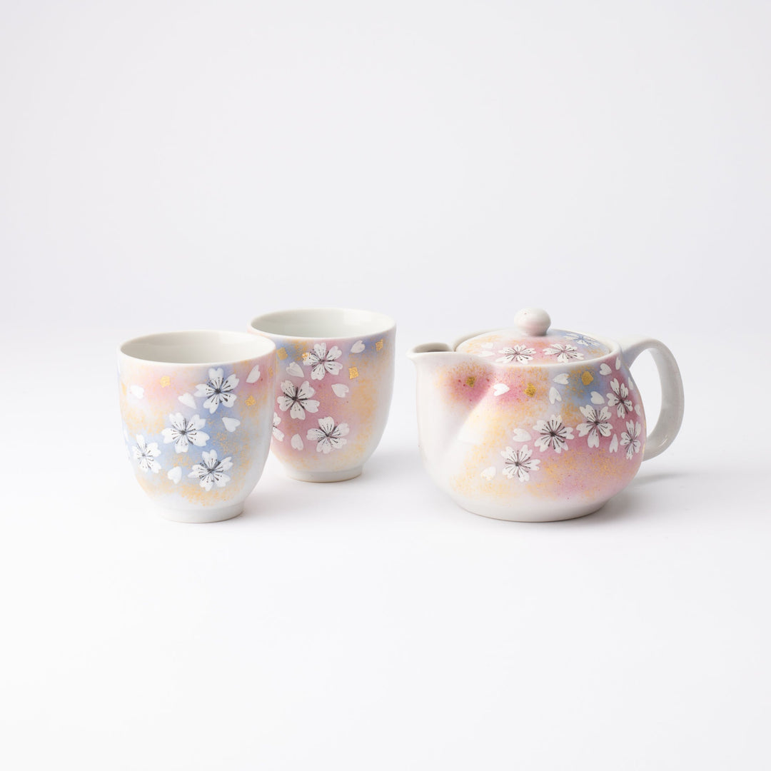 Flower Dance Japanese Tea Set