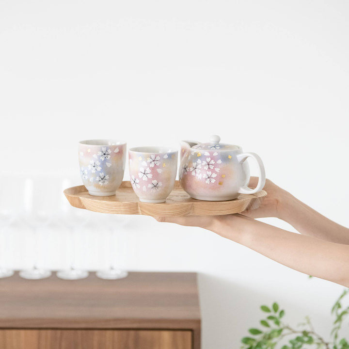Flower Dance Japanese Tea Set