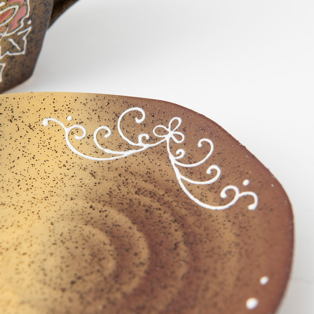 Flower Cup and Saucer Pair