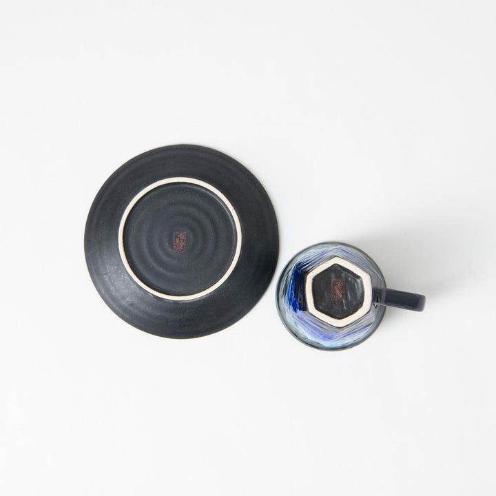 Ginsai Blue Cup and Saucer