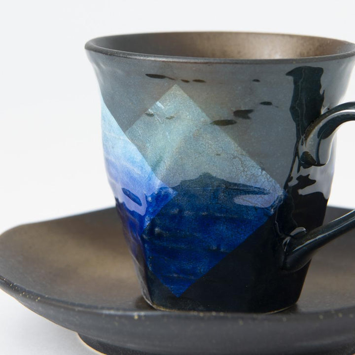 Ginsai Blue Cup and Saucer