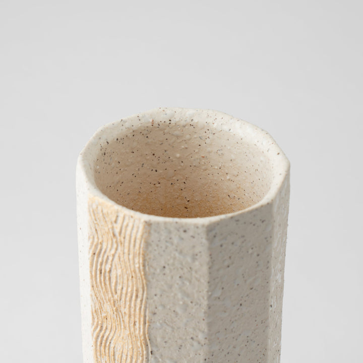 Gold Wave Pattern Flower Vase
