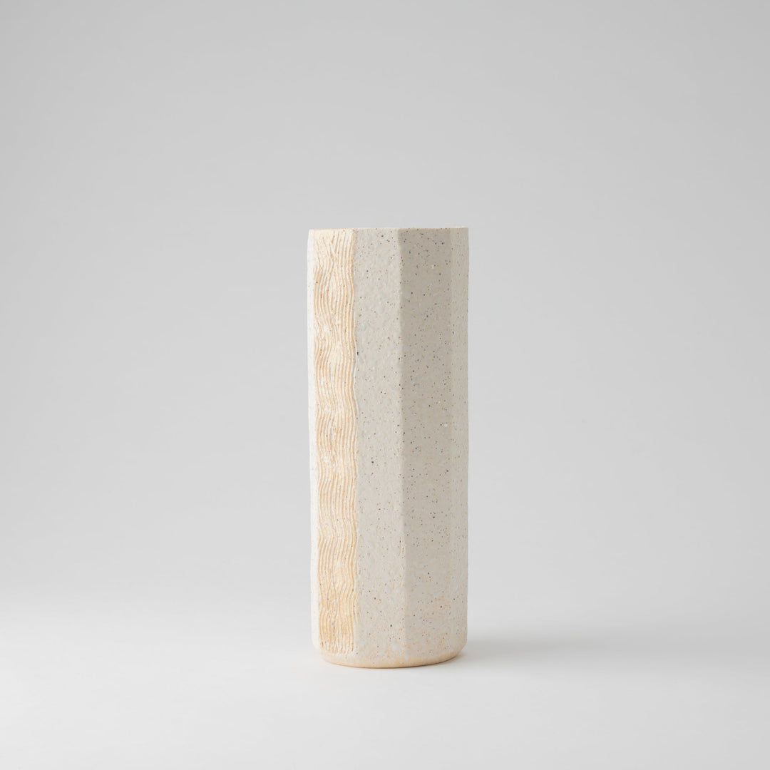 Gold Wave Pattern Flower Vase