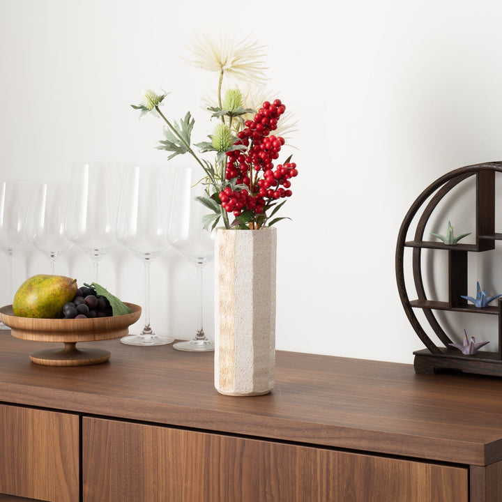 Gold Wave Pattern Flower Vase