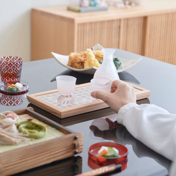 Pink Fubuki 3-Piece Sake Set