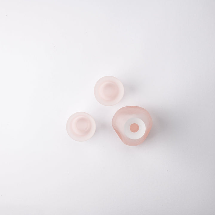 Pink Fubuki 3-Piece Sake Set