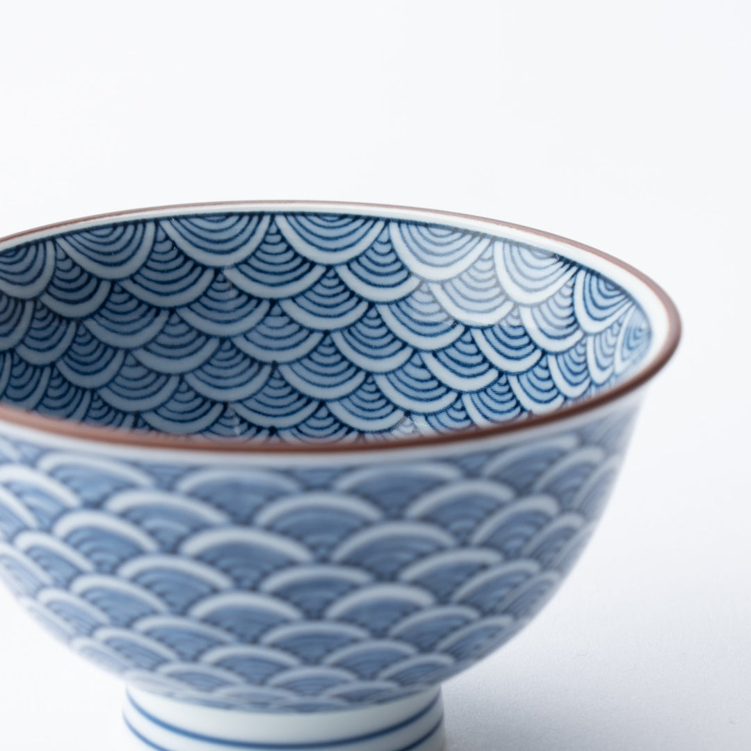 Seigaiha Blue Wave Japanese Tea Set 12.5 oz