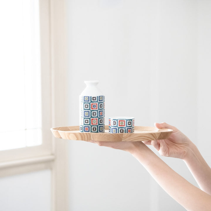 Color Tiles Sake Set