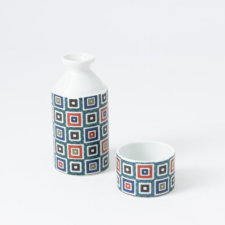Color Tiles Sake Set