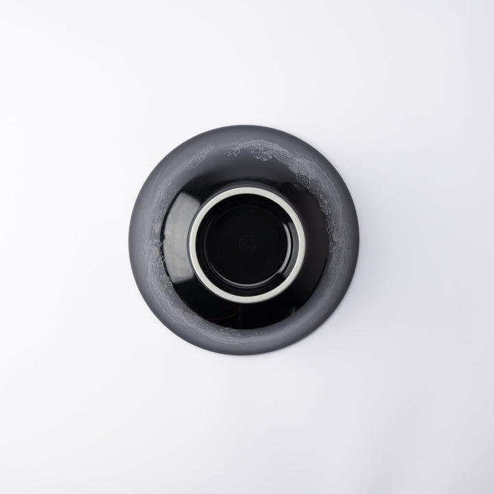 Silver Dragon Black Ramen Bowl 8.3 in