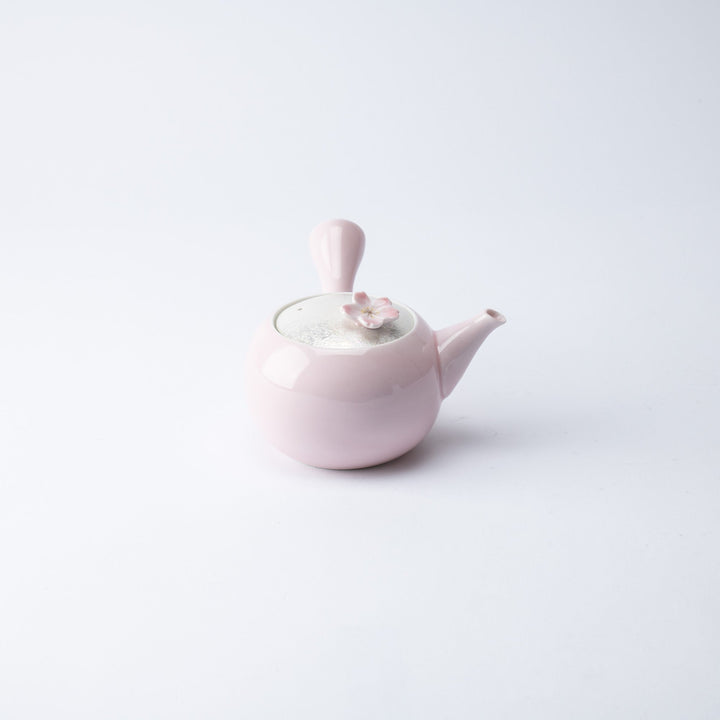 Lustrous Sakura Pink Japanese Teapot