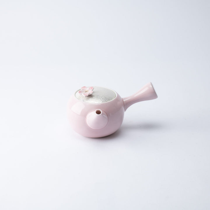 Lustrous Sakura Pink Japanese Teapot