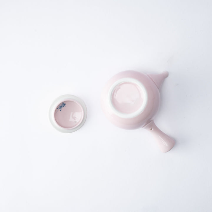 Lustrous Sakura Pink Japanese Teapot