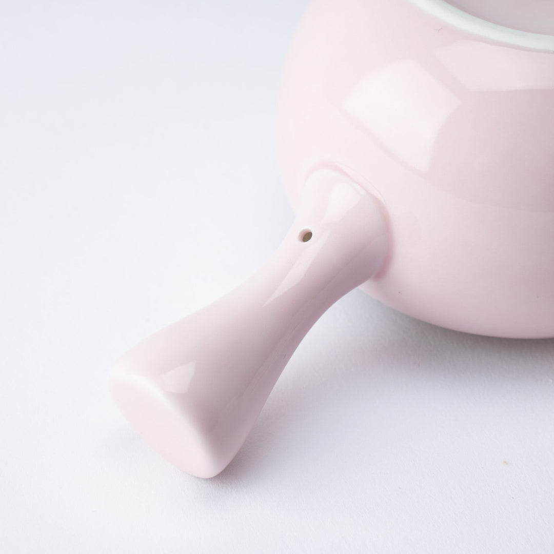 Lustrous Sakura Pink Japanese Teapot