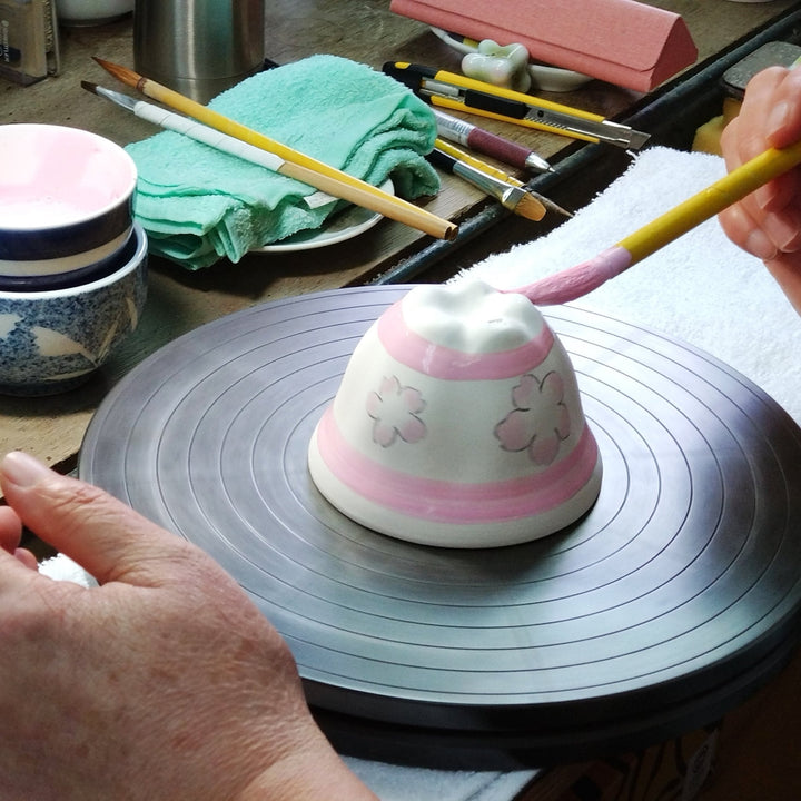 Lustrous Sakura Pink Japanese Teapot