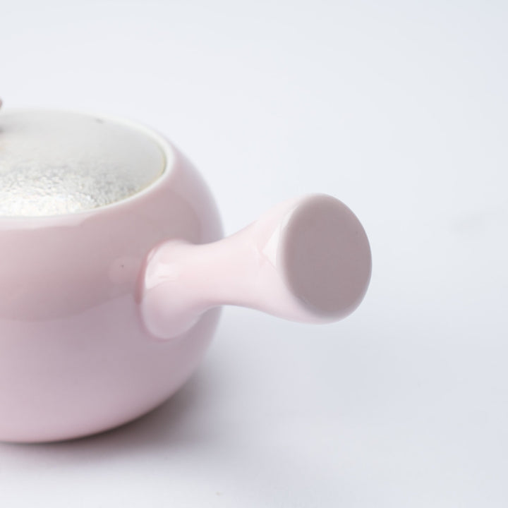 Lustrous Sakura Pink Japanese Teapot