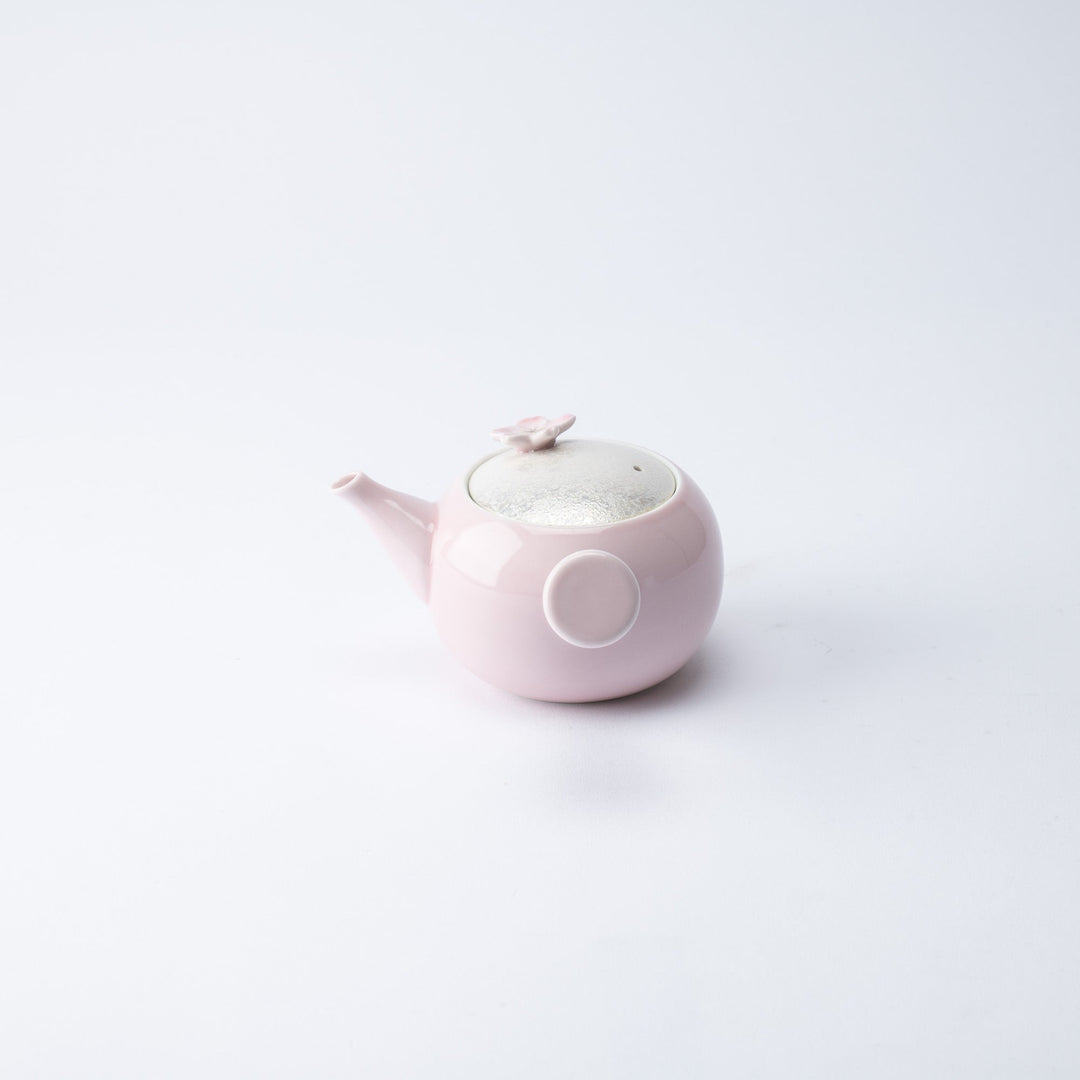 Lustrous Sakura Pink Japanese Teapot